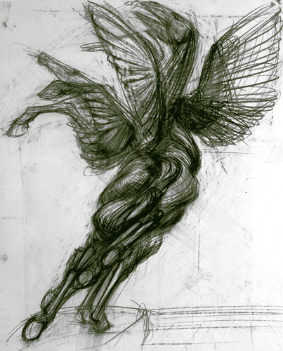 Pegasus, Zeichnung © Karl-Henning Seemann