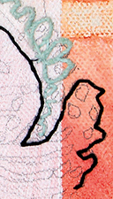 Regina Baumhauer, Open Letter - Taste Buds: Marion's Tongue (Detail)