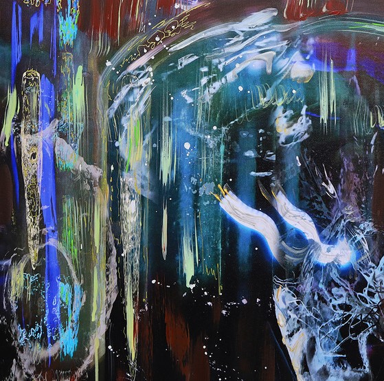 Einladung Jahresausstellung 2025 Künstlergruppe Waiblingen © Diethard Verleger (Detail)